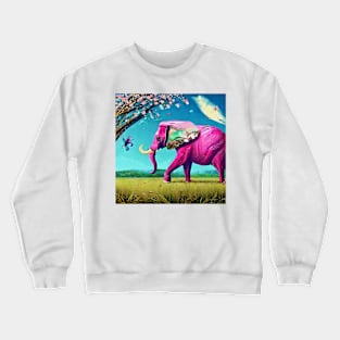 marching elephant Crewneck Sweatshirt